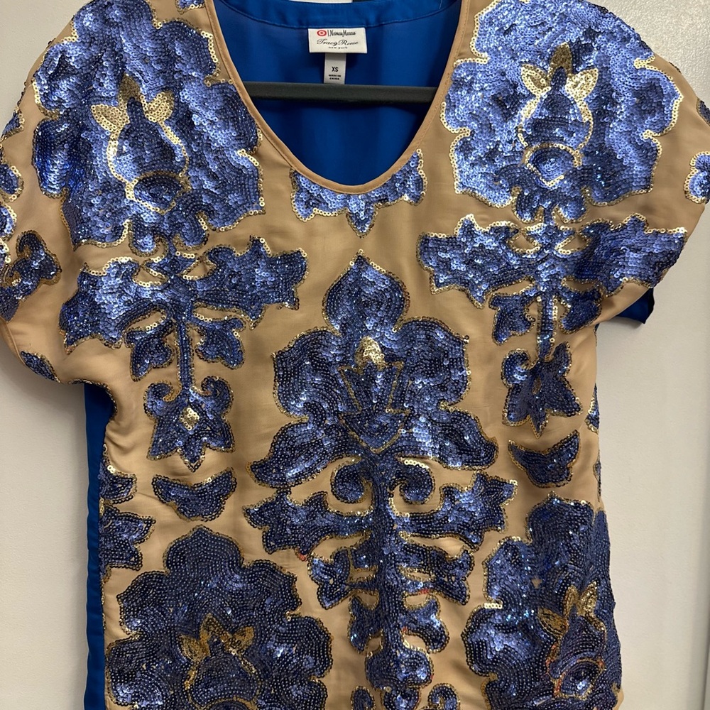 Neiman Marcus X Tracy Reese for Target  Sequin Floral Top